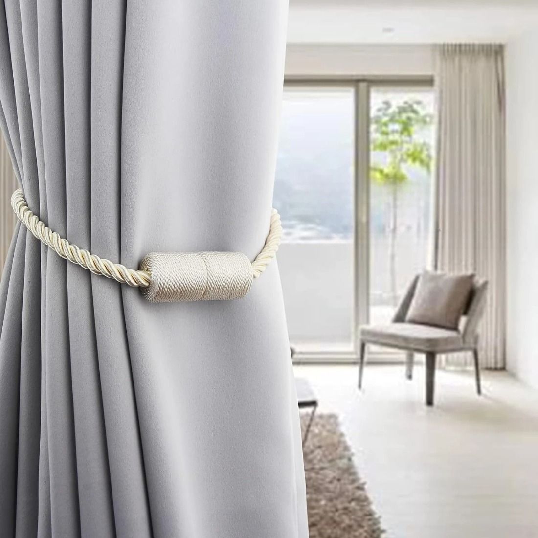 2Pcs Strong Magnetic Curtain T - Curtain Rods recension och pris