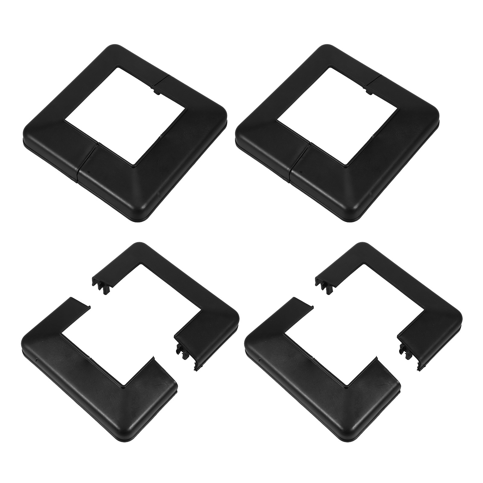 4Pcs Black Deck Post Base Cove - Home Improvement Fence recension och pris
