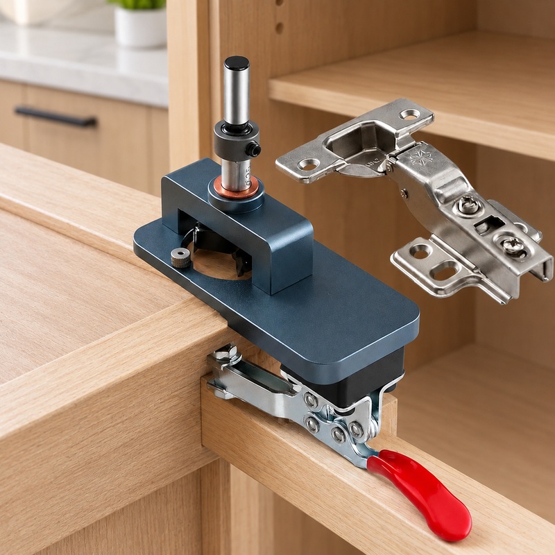 Precision Drill Guide Clamp fo - Cabinet Hinges recension och pris