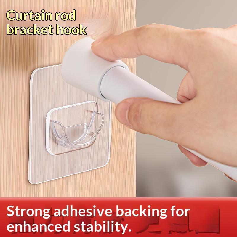 4 PCS Transparent Adhesive Cur - Curtain Rods recension och pris