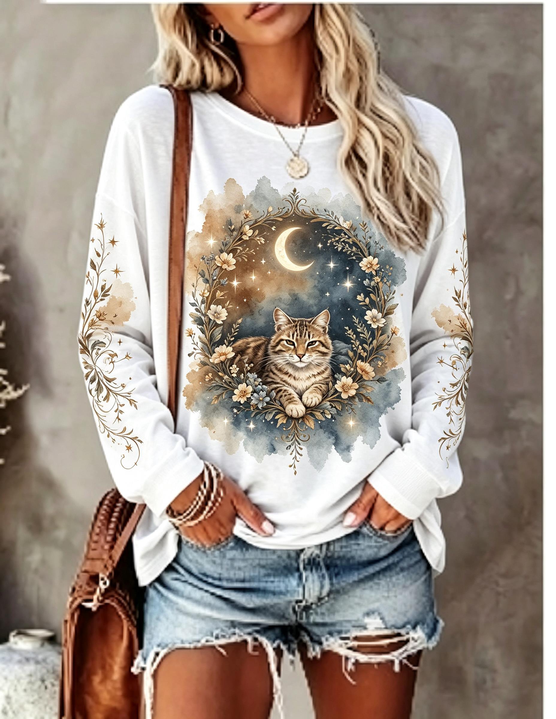 Women Long Sleeve T Shirt Howl - Wallpaper recension och pris