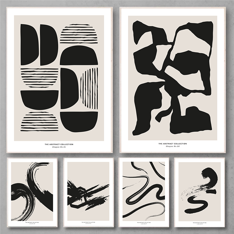 Minimalist Paint Strokes Abstr - Paint Brush recension och pris