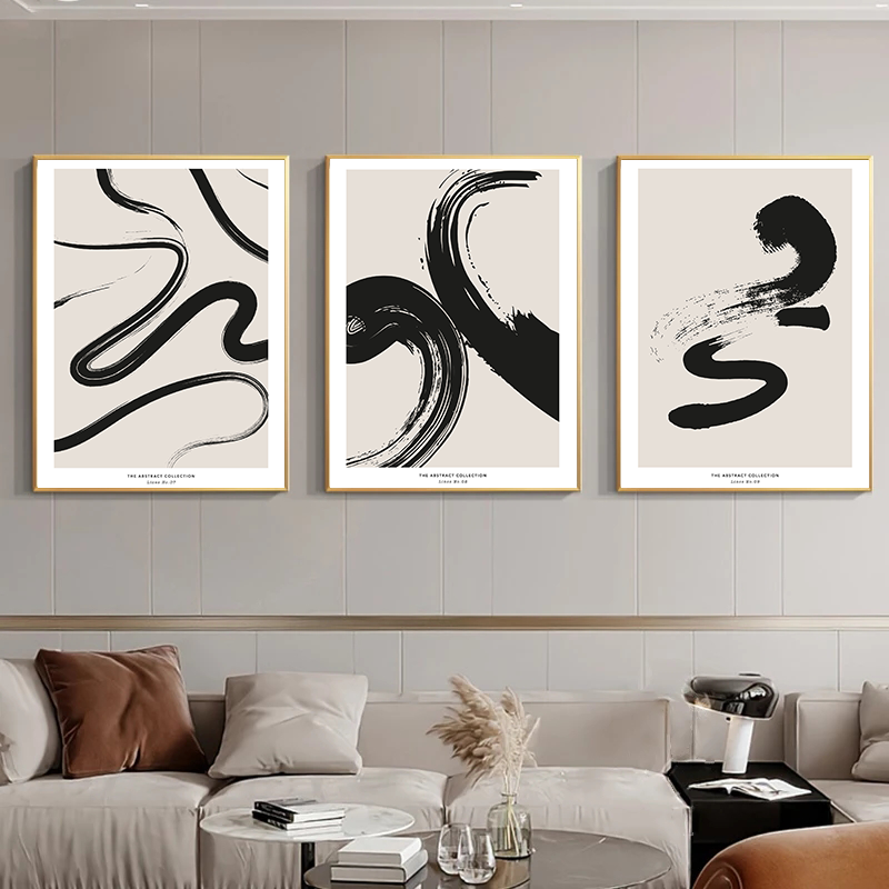 Minimalist Paint Strokes Abstr - Paint Brush recension och pris